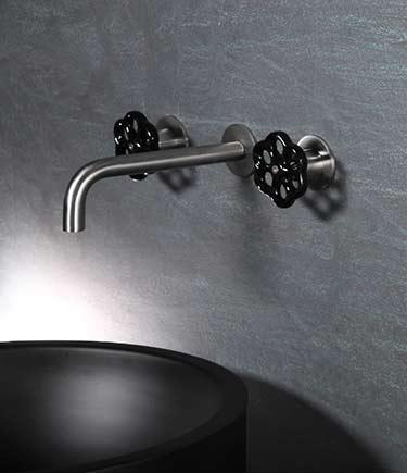 Flower Wall Mounted Basin Taps (52FL)