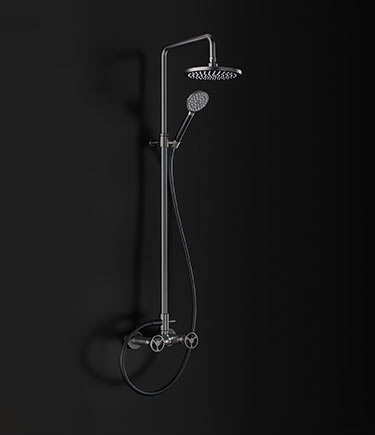 Forge Black Chrome Shower Column (87RBC)