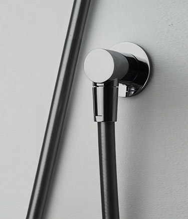 Forge Black Chrome Shower Elbow (87VBC)