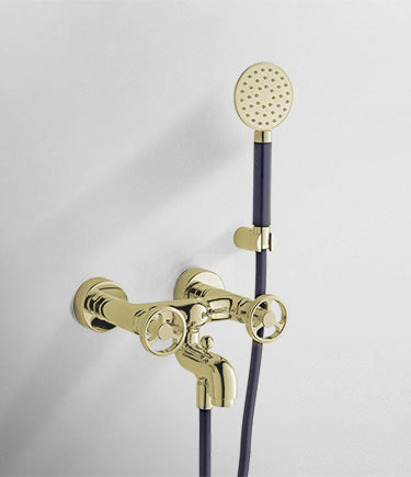 Forge Brass Wall Mounted Bath Tap (87JB)