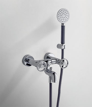 Forge Chrome Wall Mounted Bath Tap (87J)