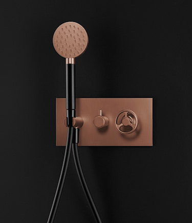 Forge Copper Handheld Shower & Diverter Valve (87NC)
