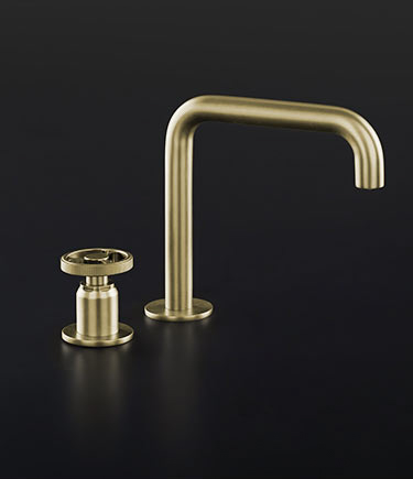 Forge Brass Deck Basin Spout & Mixer (87CB)