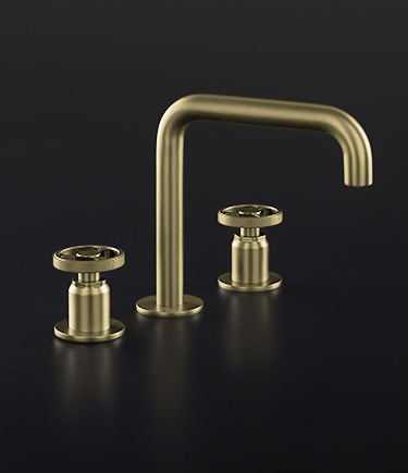 Forge Brass 3-Piece Deck Bath Tap (87KBD)