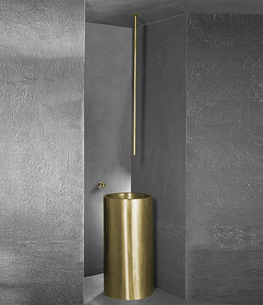 Forge Brass Ceiling Mounted Basin Spout (87EB)