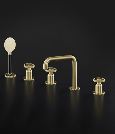 Forge Brass Deck Mounted Bath Tap (87HB)