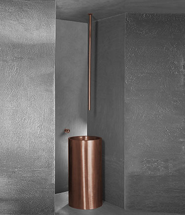 Forge Copper Ceiling Mounted Basin Spout (87E)