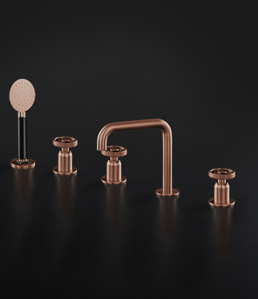 Forge Copper Deck Mounted Bath Tap (87HC)