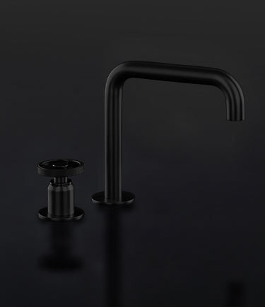 Forge Matt Black Deck Basin Spout & Mixer (87CMB)