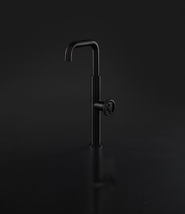 Forge Matt Black Tall Basin Mixer (87BMB)