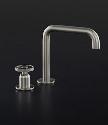 Forge Nickel Deck Basin Spout & Mixer (87CN)
