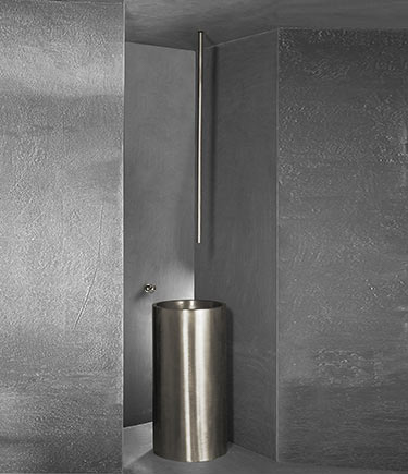 Forge Nickel Ceiling Mounted Basin Spout (87EN)