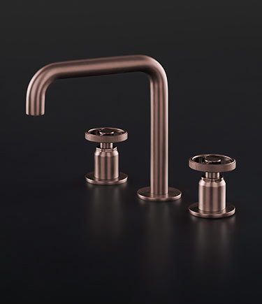 Forge Rose Gold 3-Piece Deck Basin Tap (87GRG)