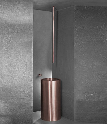 Forge Rose Gold Ceiling Mounted Basin Spout (87ERG)