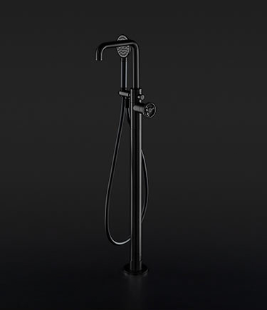 Forge Matt Black Freestanding Bath Tap (87KMB)