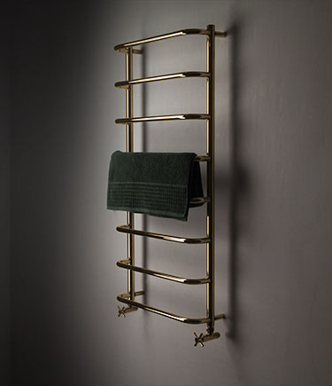 Archie Gold Heated Towel Rail (178G)
