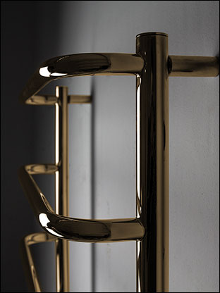 Archie Gold Heated Towel Rail | Gold Radiators