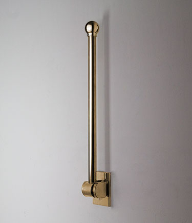 Gold Removable Hinged Ball Grab Bar (157G)