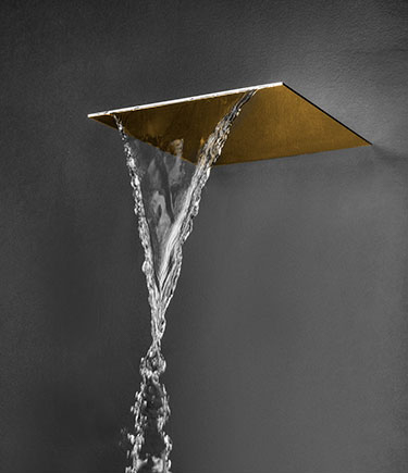 Cascade Gold Waterfall Shower Head (75GG)