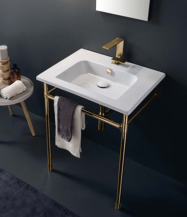 Gold Classic Joint Designer Single Washstand (CW2G)