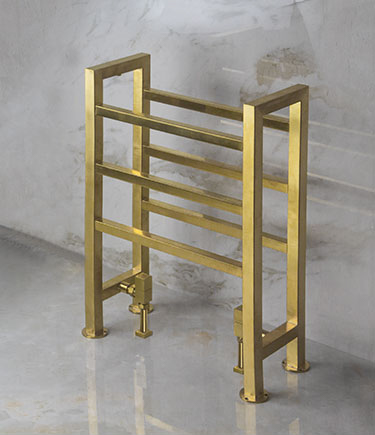 Cubic Horse Gold Heated Towel Rail (57CQG)