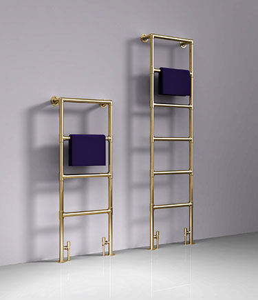 Gold Deco Floor Mounted Towel Rail (58EEG)