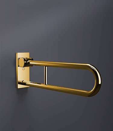 Etch Gold Hinged Double Grab Bar (GET7)