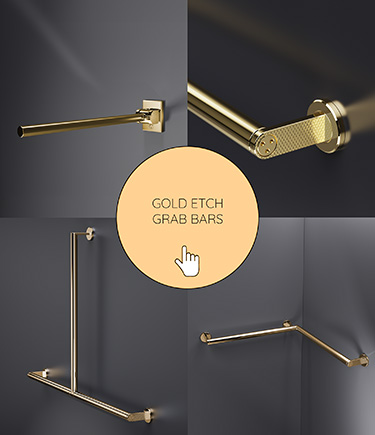 Gold Etch Grab Rails & Support Bars