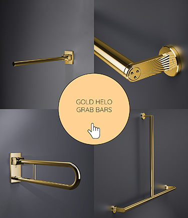 Gold Helo Grab Bars & Supporting Rails