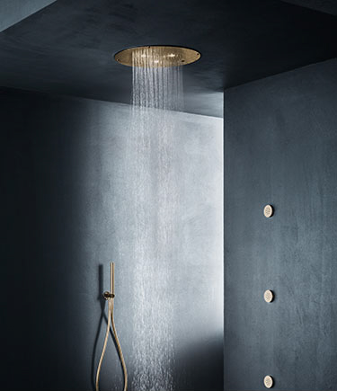 Brass Lumos LED Ceiling Drencher Shower (78MBR)