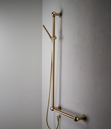 Gold Ball Jointed Support Shower Column Grab Bar (164G)