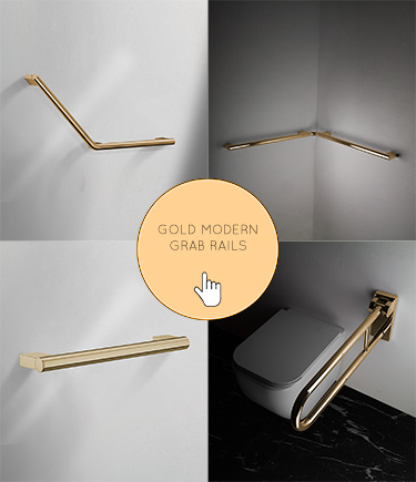 Gold Modern Grab Rails