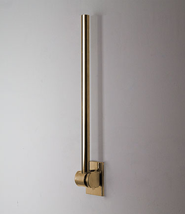 Gold Removable Hinged Modern Grab Bar (159G)