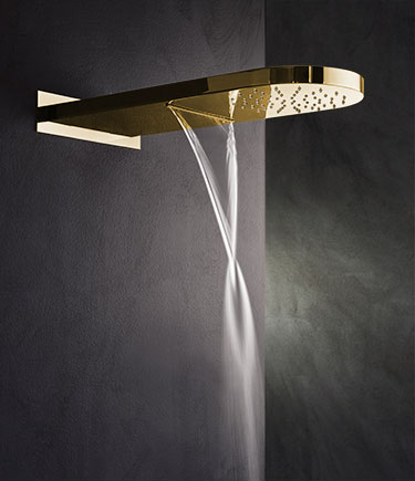 Pure Gold Rain & Waterfall Shower Head (75CG)