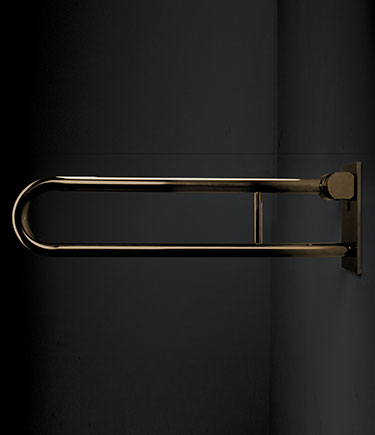 Gold Removable Hinged Grab Bar (154G)