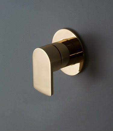 Kara Gold Single Lever Shower Valve (52MM)