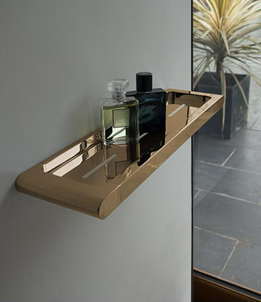 Spa Gold Wall Mounted Bathroom Shelf (162DG)