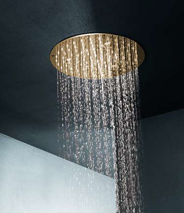 Studio Gold Rainfall Shower Head (75UG)