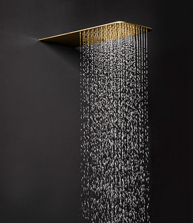 Svelte Gold Rain & Waterfall Shower Head (75FG)