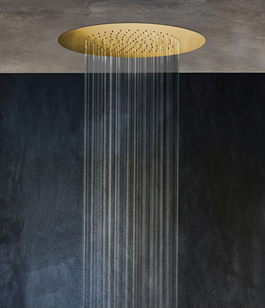 Wafer Gold Rainfall Shower Head (75LG)