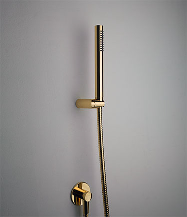 Art Deco Gold Handheld Shower (61GL)