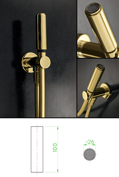Waterblade Gold Handheld Shower (38LL)