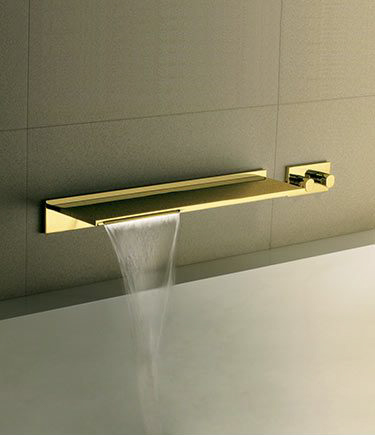 Waterblade Gold Waterfall Basin Mixer Tap (38BB)