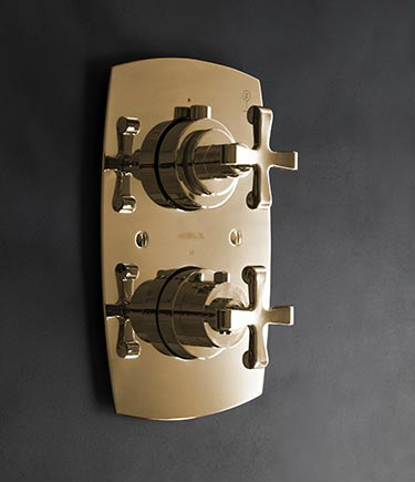 Gold Piccadilly Thermostatic Shower Valve (40EG)