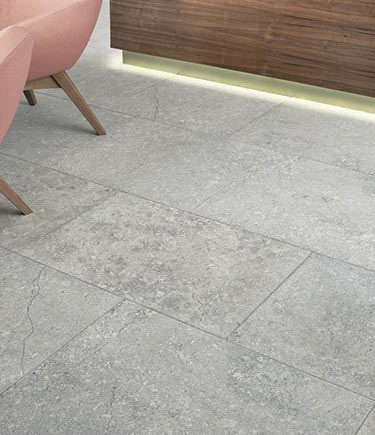 Shell Grey Limestone Floor Tiles (95DD)