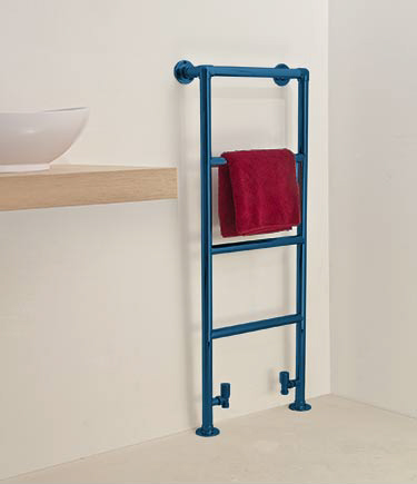 High Charterhouse Blue Chrome Towel Rail (57BBL)