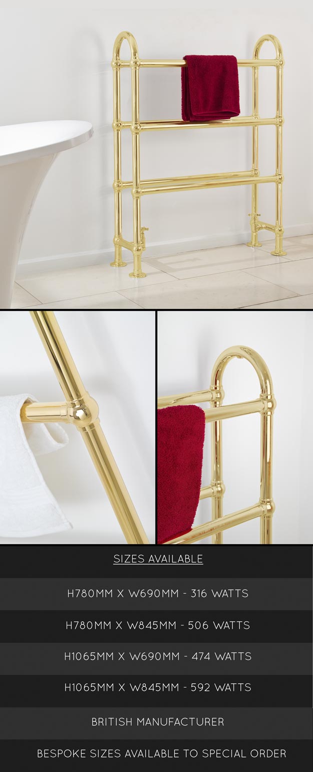 Gold Towel Radiators Traditional Gold Plated Towel Rails Suppliers