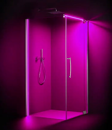 Lumina LED Corner Shower Enclosure (68LD)
