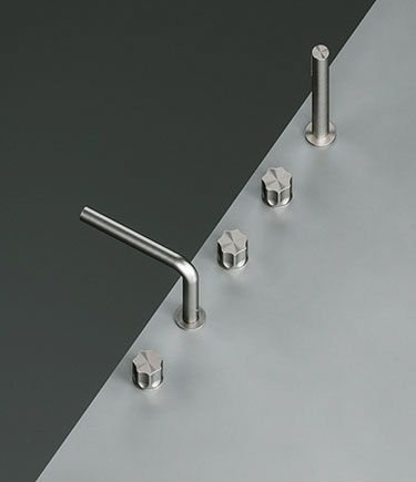 Kaan Stainless Deck Mounted Bath Tap (28F)
