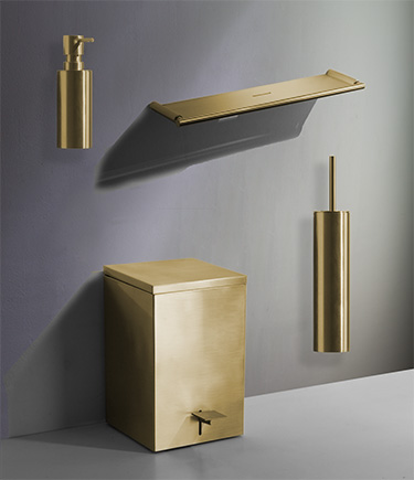 Kara Gold Bathroom Accessories